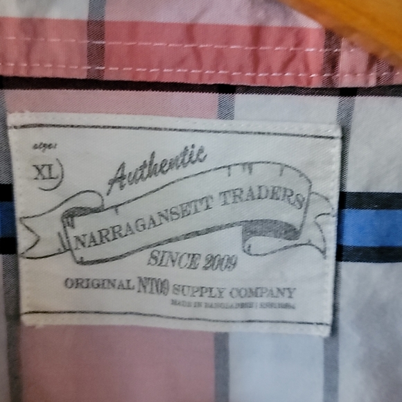 Narragansett Traders Button Down Sz Xl 100% Cotton - Picture 5 of 6